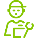 pictogramme installateur vert