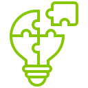 pictogramme éclairage solaire vert